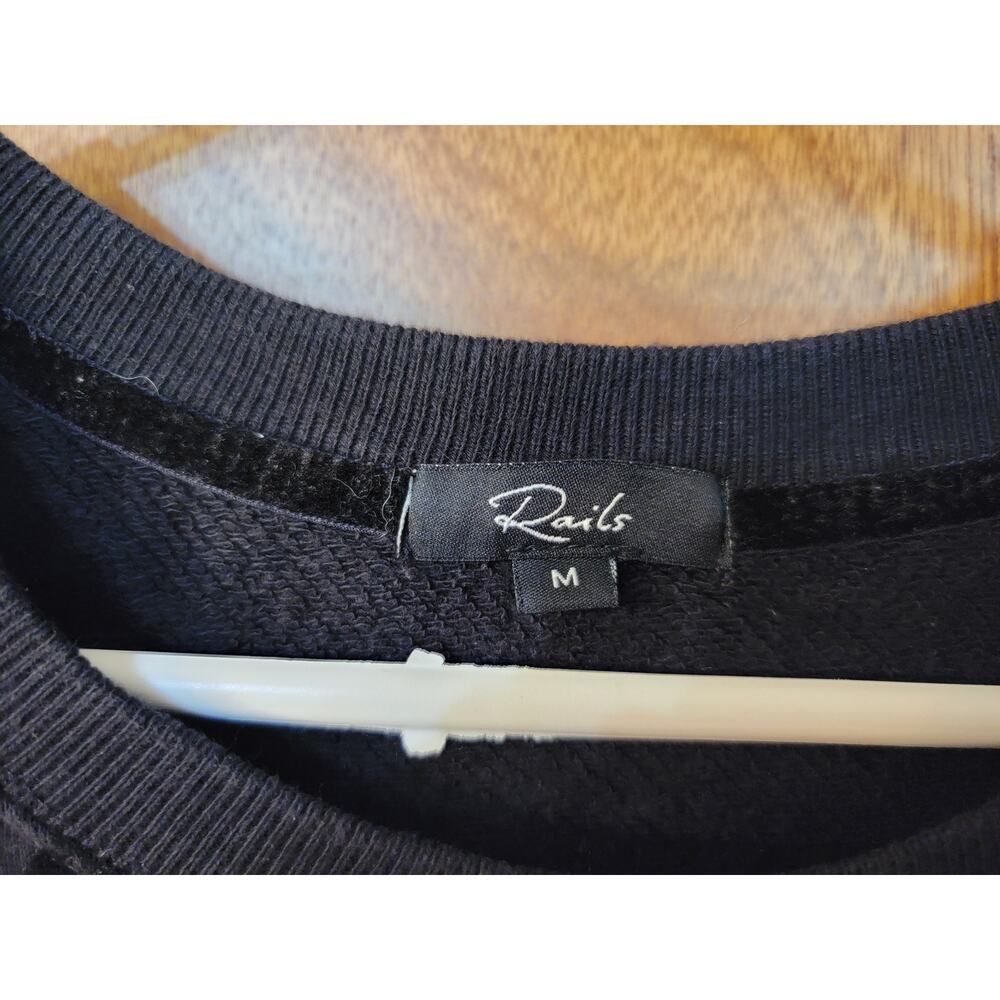 Rails Marlo Flocked Pattern Top In Black Flocked … - image 3